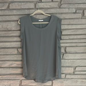 Flowy scoop neck blouse